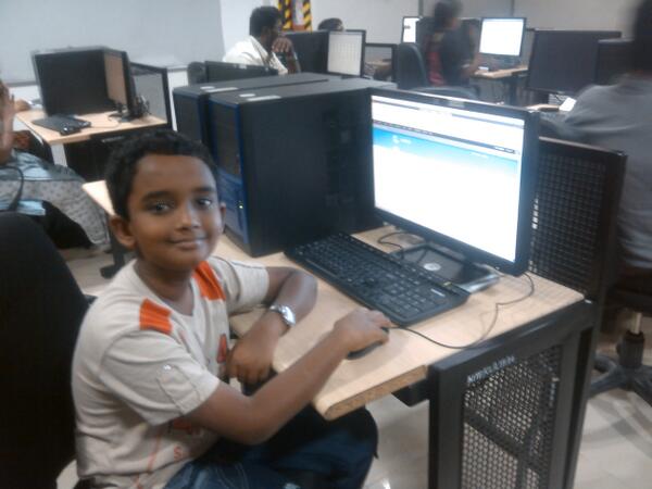 Saketh, another young enthusiast